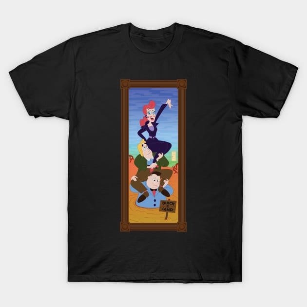 Haunted Portrait - Quicksand T-Shirt by Heyday Threads